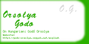 orsolya godo business card